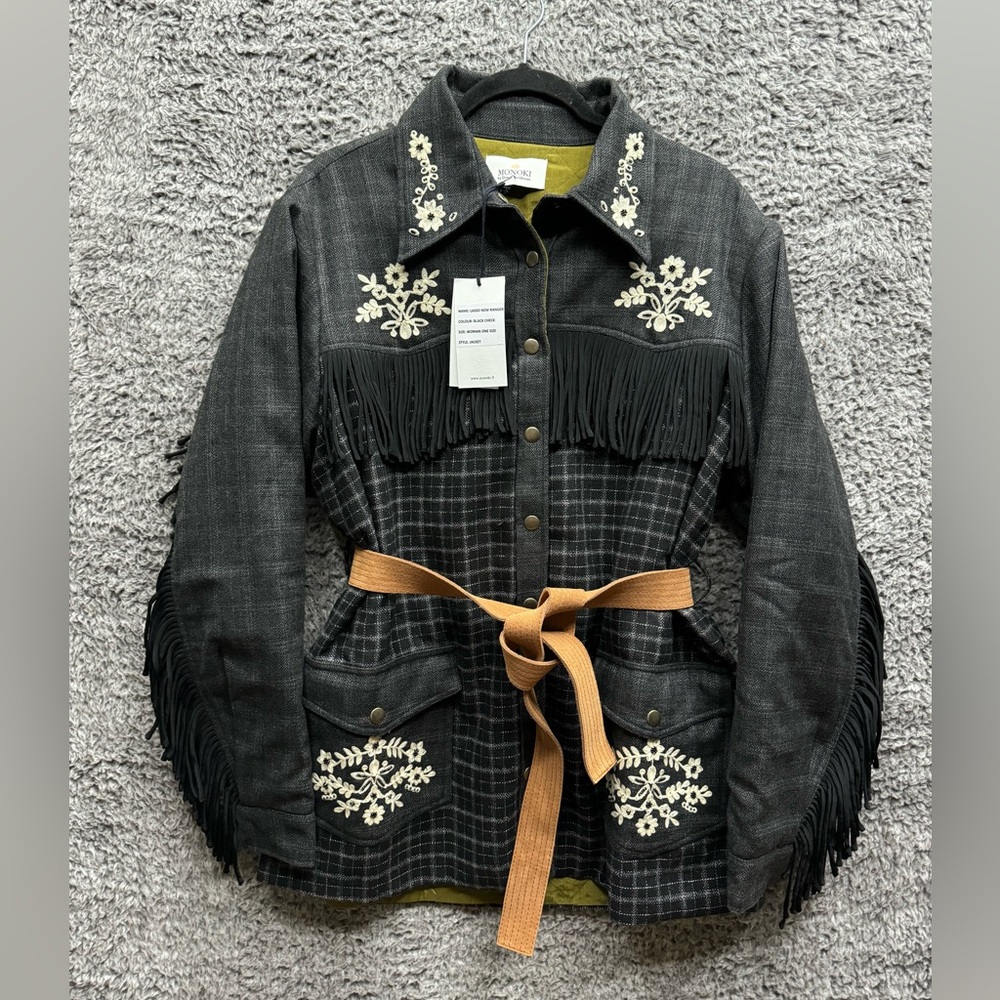 New Monoki women’s “Lasso New Ranger” jacket one size‎ black